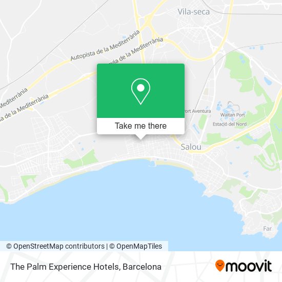 The Palm Experience Hotels map