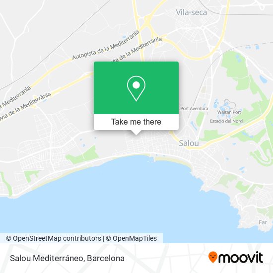 Salou Mediterráneo map