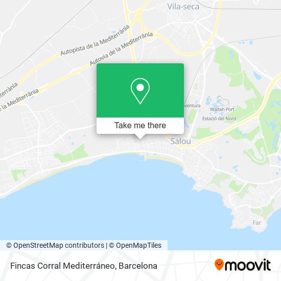 Fincas Corral Mediterráneo map
