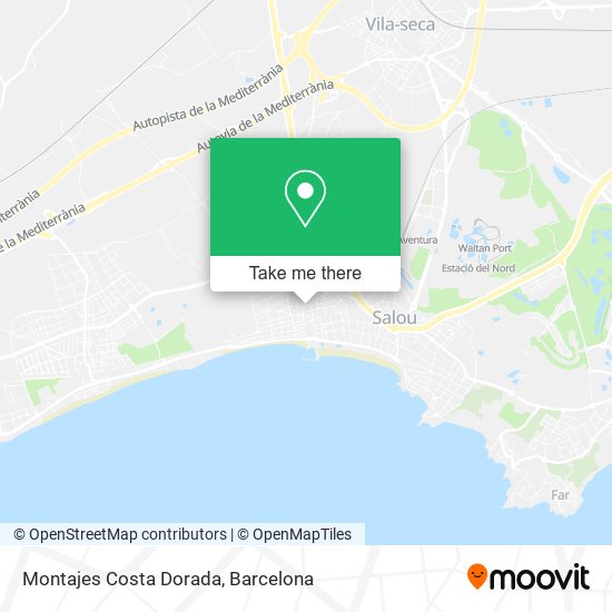 Montajes Costa Dorada map