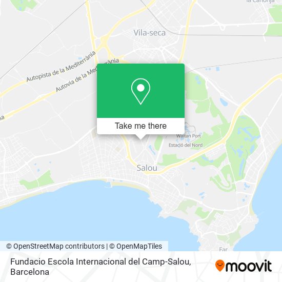 Fundacio Escola Internacional del Camp-Salou map