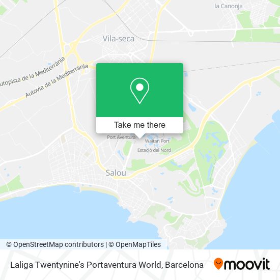 Laliga Twentynine's Portaventura World map