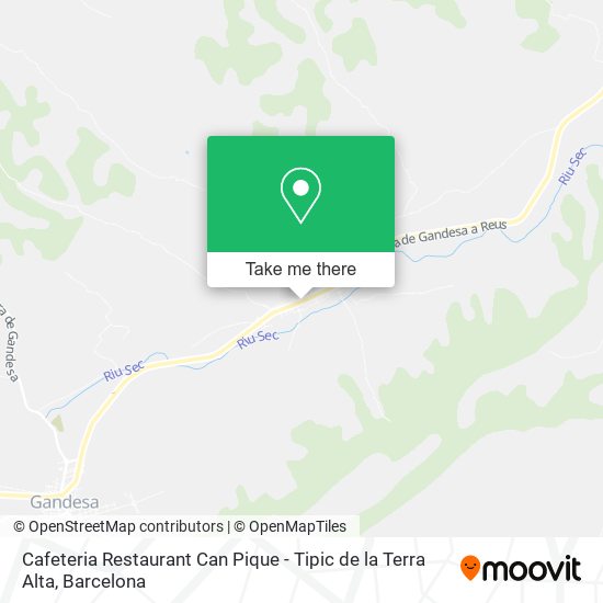 Cafeteria Restaurant Can Pique - Tipic de la Terra Alta map