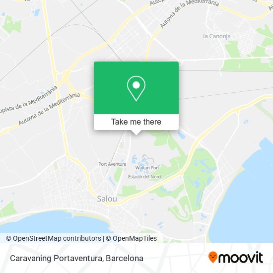 Caravaning Portaventura map