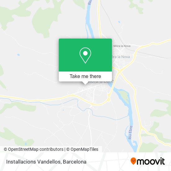 Installacions Vandellos map