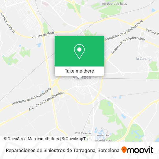 Reparaciones de Siniestros de Tarragona map