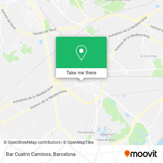 Bar Cuatro Caminos map