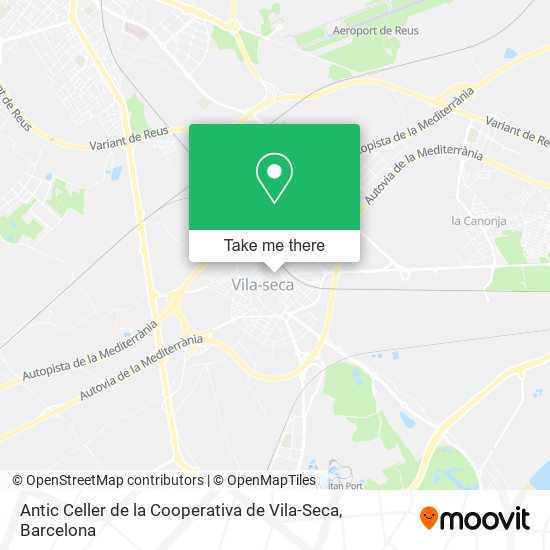 Antic Celler de la Cooperativa de Vila-Seca map