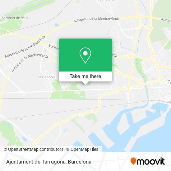 Ajuntament de Tarragona map