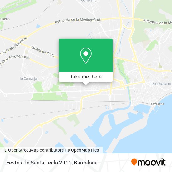 Festes de Santa Tecla 2011 map