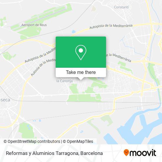 Reformas y Aluminios Tarragona map