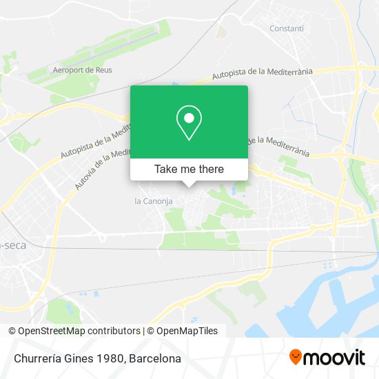 Churrería Gines 1980 map