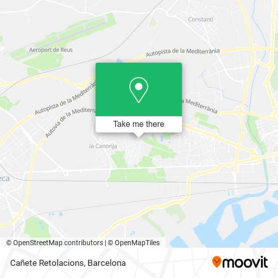 Cañete Retolacions map