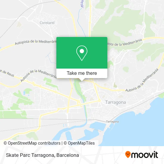 Skate Parc Tarragona map