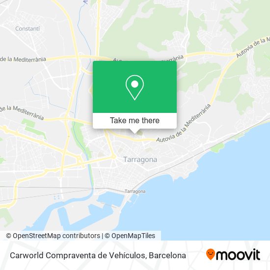 Carworld Compraventa de Vehículos map