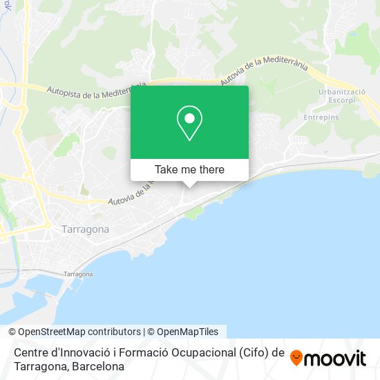 Centre d'Innovació i Formació Ocupacional (Cifo) de Tarragona map