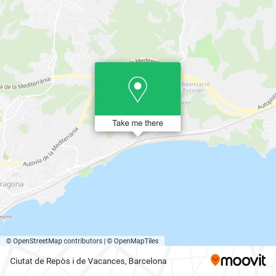 Ciutat de Repòs i de Vacances map