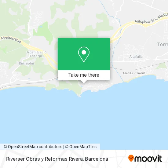 Riverser Obras y Reformas Rivera map