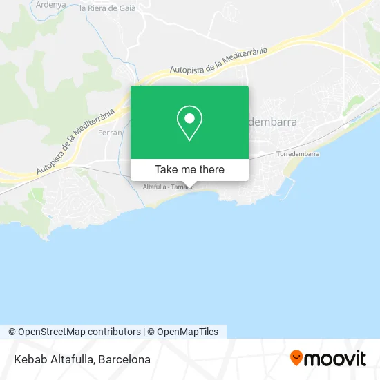 Kebab Altafulla map