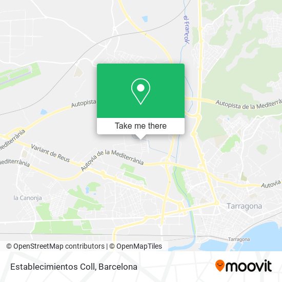 Establecimientos Coll map