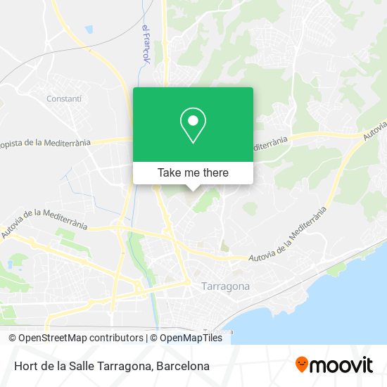 Hort de la Salle Tarragona map