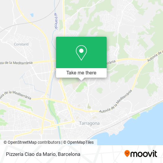 Pizzería Ciao da Mario map