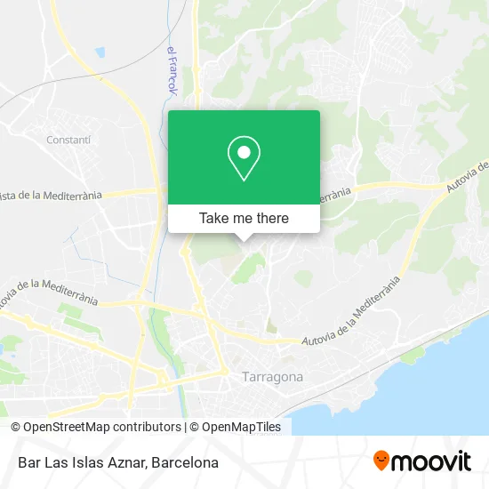 Bar Las Islas Aznar map
