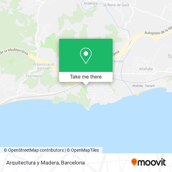 Arquitectura y Madera map