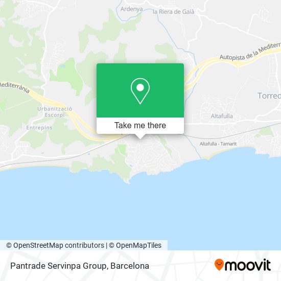 Pantrade Servinpa Group map