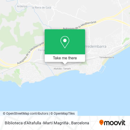 Biblioteca d'Altafulla -Martí Magriñà- map