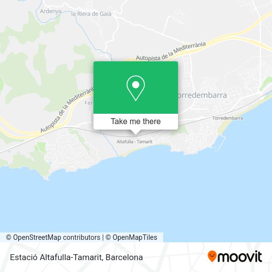 Estació Altafulla-Tamarit map