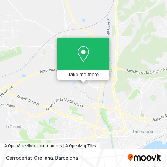 Carrocerías Orellana map