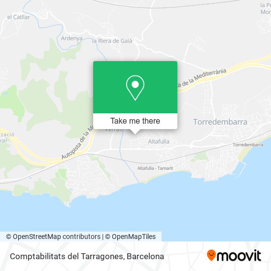 Comptabilitats del Tarragones map