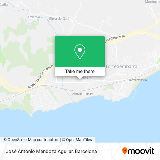 José Antonio Mendoza Aguilar map