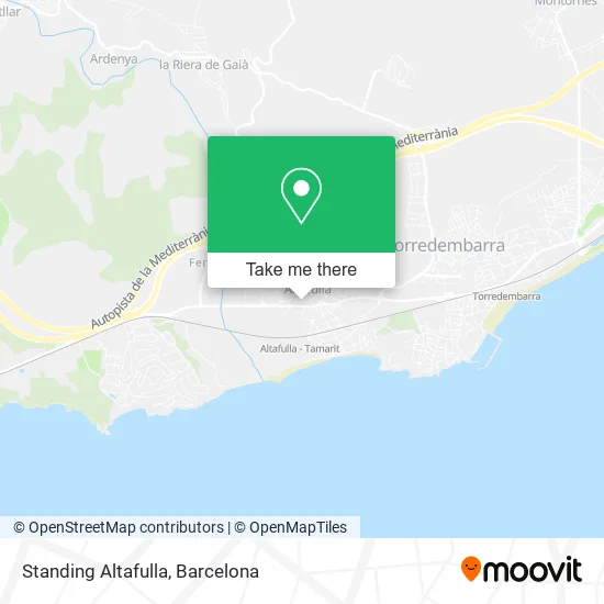 Standing Altafulla map