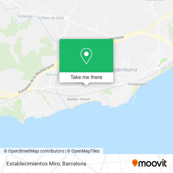 Establecimientos Miro map