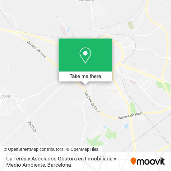 Carreres y Asociados Gestora en Inmobiliaria y Medio Ambiente map