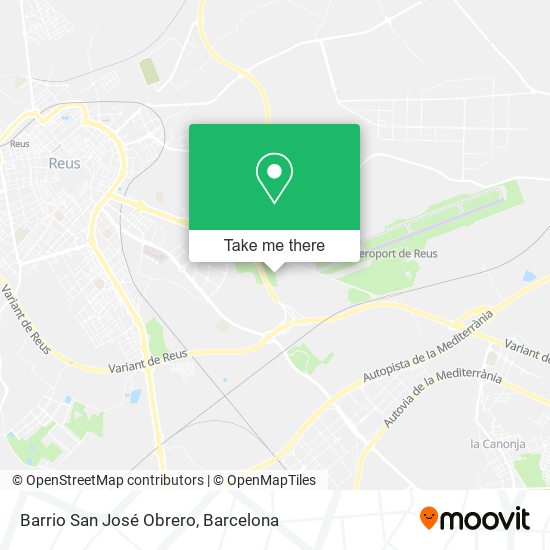 Barrio San José Obrero map