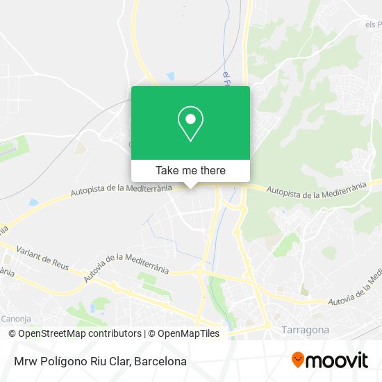 Mrw Polígono Riu Clar map