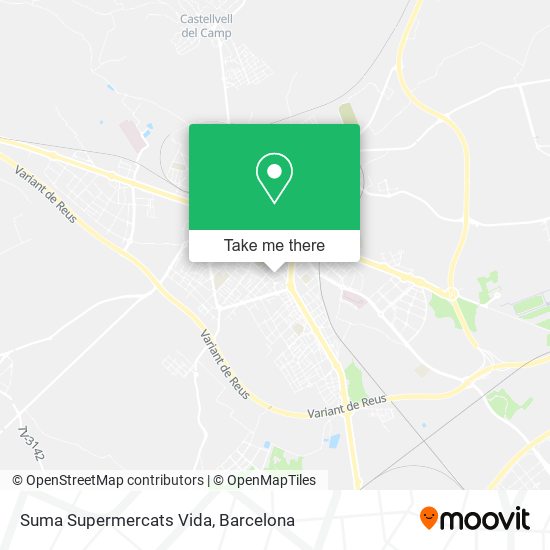 Suma Supermercats Vida map