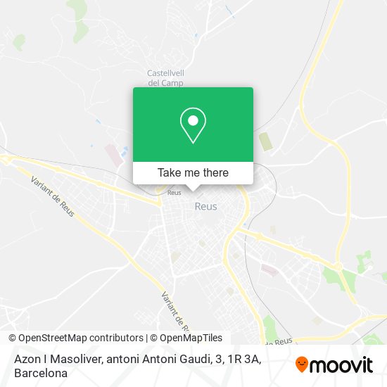Azon I Masoliver, antoni Antoni Gaudi, 3, 1R 3A map