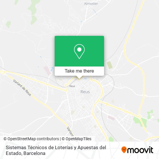 Sistemas Técnicos de Loterías y Apuestas del Estado map