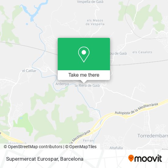 Supermercat Eurospar map