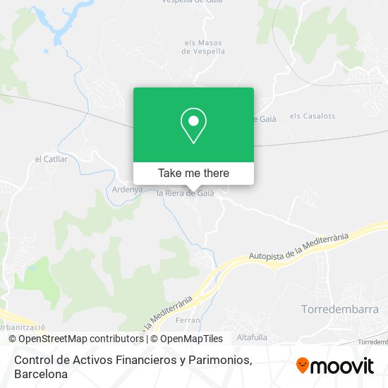Control de Activos Financieros y Parimonios map
