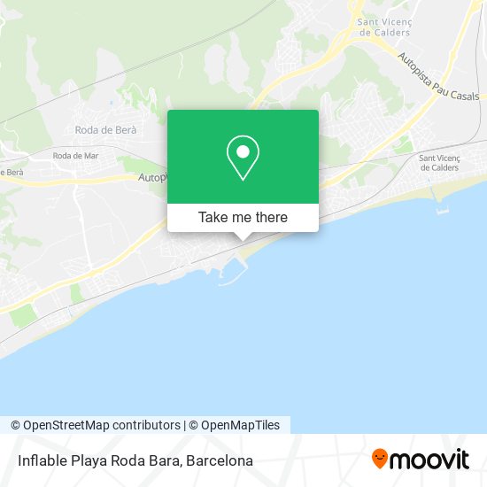 Inflable Playa Roda Bara map