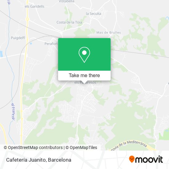 Cafetería Juanito map
