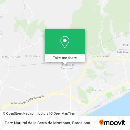 Parc Natural de la Serra de Montsant map