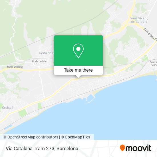 Via Catalana Tram 273 map