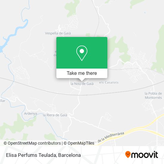 Elisa Perfums Teulada map