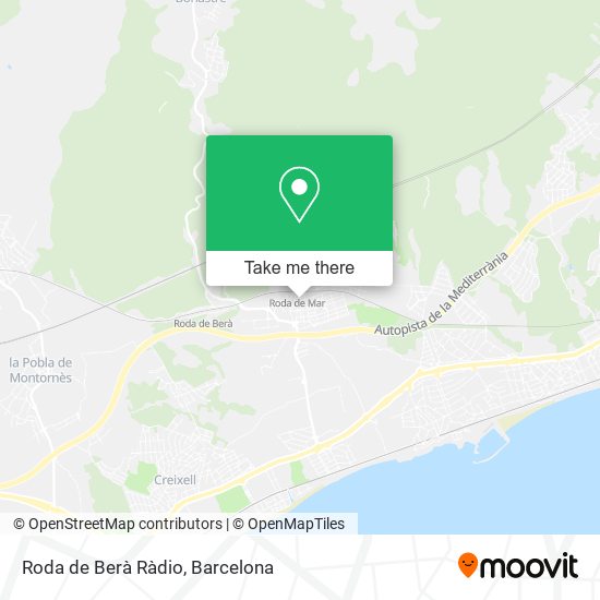 Roda de Berà Ràdio map